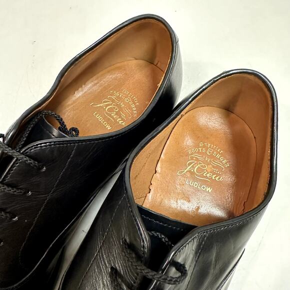 VERY GOOD Grant Stone x J. Crew Oxford Bench Made Cap Toe Black 11.5 - Picture 8 of 12